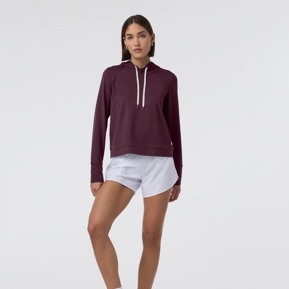 Vuori halo essential hoodie pullover dreamknit S cerise heather - Picture 3 of 7